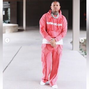 Sunwalker Sun Red Hoodie and Matching Sweatpants SET NWT 3XL